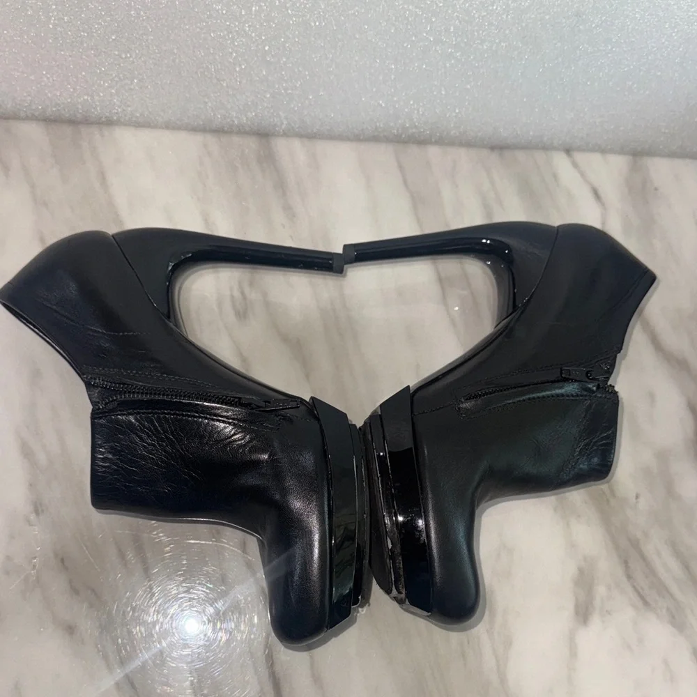Balenciaga Sleek Black Ankle Booties size 7.5